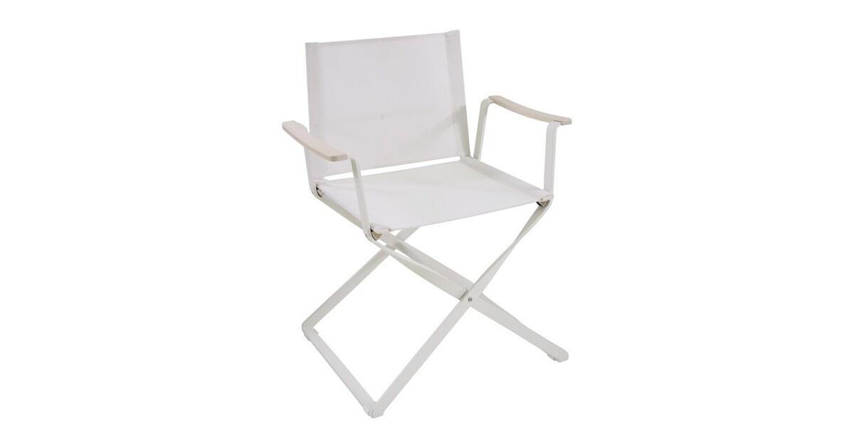 silver directors chair