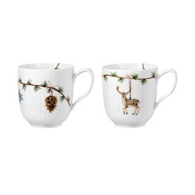 Kähler - Hammershøi Christmas 2020/2021 kerstmok 33cl set van 2