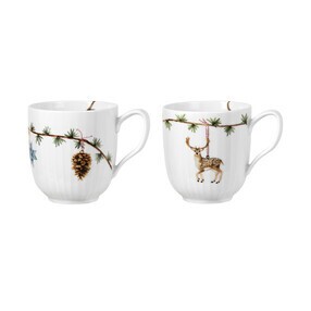 Kähler - Hammershøi Christmas 2020/2021 Weihnachtstasse 33cl 2er Set