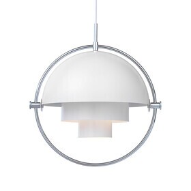 Gubi - Multi-Lite Suspension Lamp Ø36cm Frame Chrome
