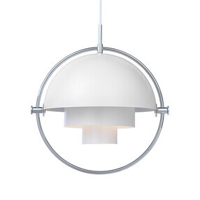 Gubi - Multi-Lite Suspension Lamp Ø36cm Frame Chrome