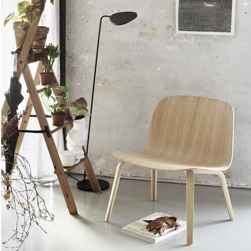 Muuto - Visu Lounge - Fauteuil & piètement bois