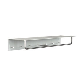 FROST - Unu Wandgarderobe mit 6 Haken & Stange