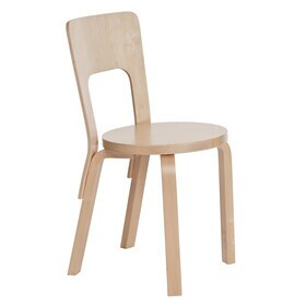 Artek - 66 stoel onderstel helder gelakt