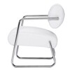 ClassiCon - Bonaparte - Fauteuil - blanc/cuir Classic/Hauteur d'assise: 45cm