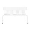 Petite Friture - Week-End - Banc - blanc RAL 9016/peinture époxy grainée/PxHxP 121x77x49cm/pour usages indoor & outdoor