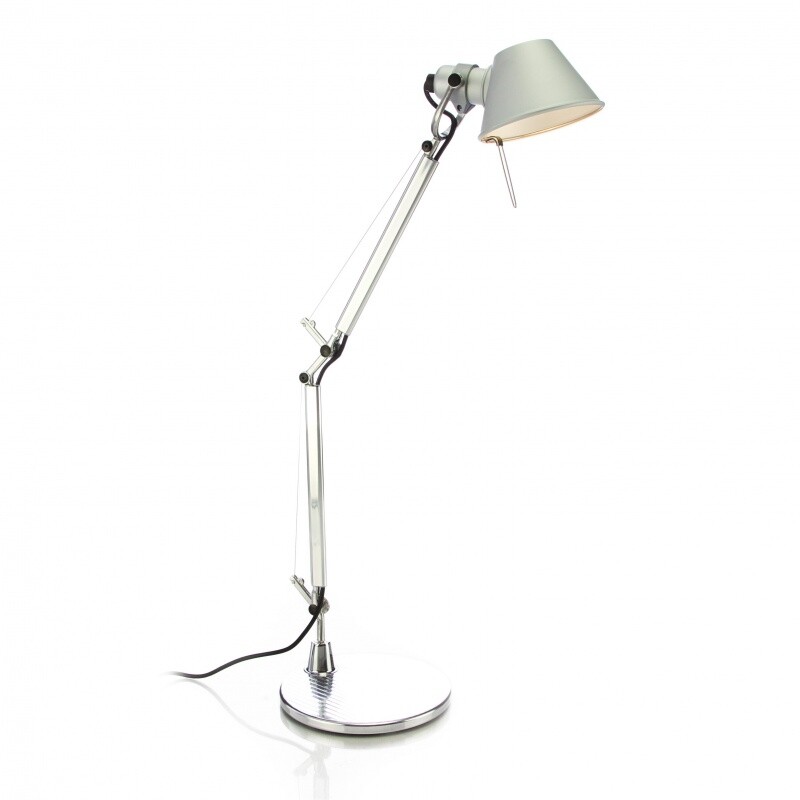 Artemide Tolomeo Micro Led Office Lamp, Smart Light Led Desk Table Lamp 37cm Black