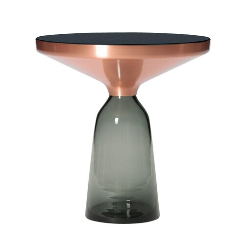 ClassiCon - Bell Side-Table d'appoint cuivre édition spéciale - gris quartz/édition spéciale numérotée/Ø 50 cm / H 53 cm