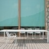 Fast - Easy Gartentisch 300x100cm - weiß/Aluminium