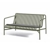Grüne HAY Palissade Gartenbank aus Metall mit modernem Design und komfortablem Sitzkissen. - Palissade Sitzkissen 118,5x54.5cm