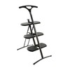 Kartell - Tiramisu Klappleiter - dunkelgrau metallisiert/Stahl