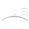 Schönbuch - 0130   Coat Hanger set - grey white/hook stainless steel/4 pieces