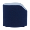 Softline - Coral - Tabouret/repose-pied - dark blue/light blue/étoffe feutre 858/859/H 40, Ø 50cm