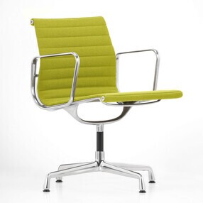 Vitra - Chaise avec accoudoirs EA 104 Aluminium Chair