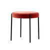 VerPan - Series 430 Hocker - orange/Stoff Harald 3 543/H 47cm, Ø46cm/Gestell schwarz