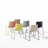 Arper - Catifa 46 0278 - Chaise unicolore pied chromé