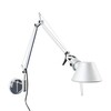 Artemide - Tolomeo Micro LED Wandleuchte - aluminium/3000K/400lm/incl. Wandbefestigung/BxH 49x41cm