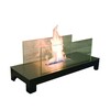 Radius - Foyer Floor Flame - noir, transparent/inox saupoudré noir