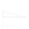 Secto Design - Varsi 1000 Wall Mount - white/powdercoated/direct wall mounting/vertically adjustable 130-230cm