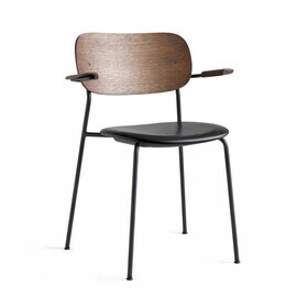 Audo - Chaise avec accoudoirs Co Dining cuir