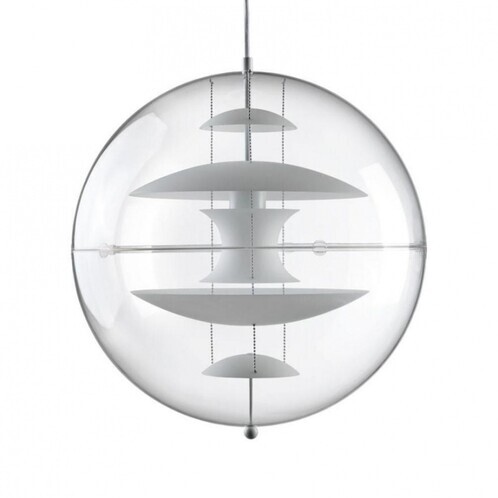 VerPan - VP Globe Glass - Suspension  - blanc/verre laiteux/Plexiglas/Ø 40cm