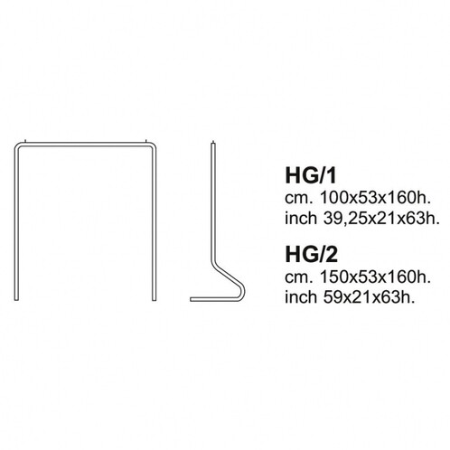 Cappellini - Hangman Marc Newson Garderobe - Strichzeichnung