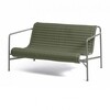 Grüne HAY Palissade Gartenbank aus Metall mit gestepptem Muster, modernes Design für Außenbereiche. - Palissade Steppkissen 124x115,5cm