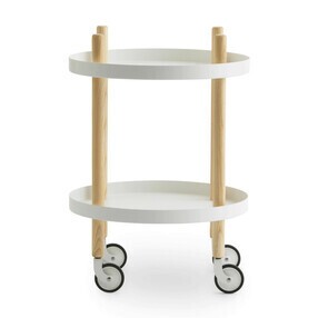 Normann Copenhagen - Table d'appoint/desserte mobile rond Block