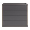 müller möbelwerkstätten - Flai - Commode - anthracite/CPL-revêtement 1.9cm/1 casier/bord de bouleaux/LxHxP 118x108x45cm/avec 4 tiroirs