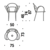 Moroso - Banjooli - Fauteuil - dessin au trait