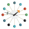 Vitra - Ball Clock Nelson - multicolour/hands colored/wood/Ø33cm