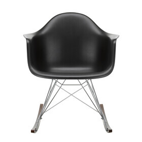 Vitra - Eames Plastic Armchair RAR RE Schaukelstuhl verchromt Ahorn dunkel