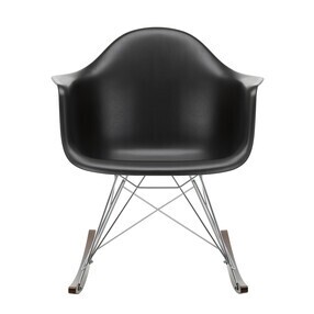 Vitra - Eames Plastic Armchair RAR RE Rocking Chair Chromed Dark Maple