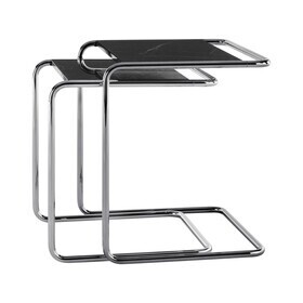 Thonet - JS . THONET by Jil Sander B 97 Serious Beistelltisch 2er Set Marmor
