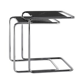 Thonet - JS. THONET a personal Interpretation by Jil Sander B 97 Serious bijzettafel set van 2 marmer