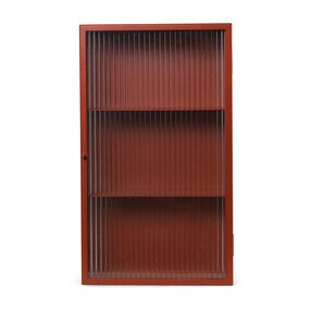 Ferm Living - Haze Wandschrank geriffeltes Glas