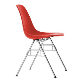Vitra - Chaise Eames Plastic DSS RE structure chromé