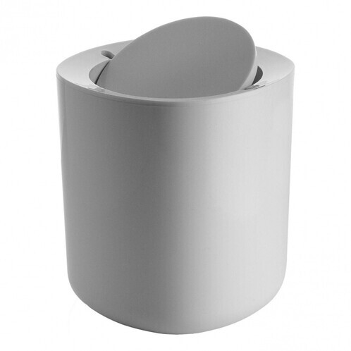 Alessi - Birillo Abfalleimer - weiß/Ø 18.50cm/H: 21cm