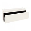 müller möbelwerkstätten - Flai Storage Bench with drawer - white/without seat cushion/1.8cm CPL-coating/1 boot compartment/WxHxD 118x48x35cm