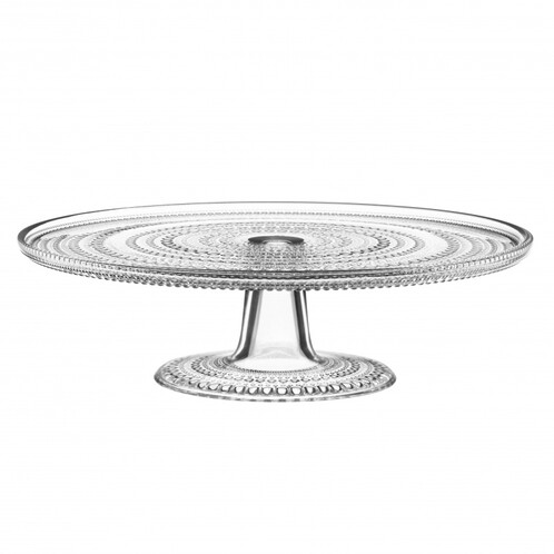 iittala - Kastehelmi - Plat à gâteaux - transparent/Ø 31,5cm