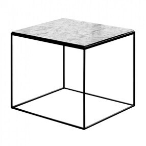 Zeus - Slim Marble bijzettafel 54x54x48cm