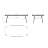 Gubi - Gubi Dining Table - Table elliptique