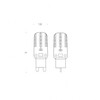 Nemo - Crown LED Bulb Set of 6 - transparent/glass/2700K/200lm/2,2W/6 pieces/dimmable