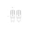 Nemo - Crown - Set de 6 lampes LED - transparent/verre/2700K/200lm/2,2W/6 pièces/dimmable
