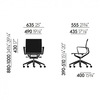 Vitra - Vitra Physix Meda Office Chair - line drawing