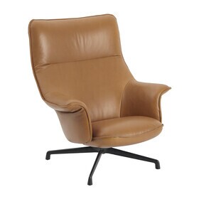 Muuto - Doze Lounge Chair drehbar Leder