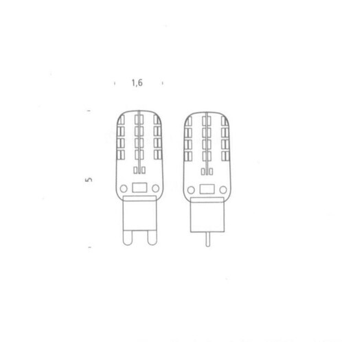Nemo - Crown - Set de 6 lampes LED - transparent/verre/2700K/200lm/2,2W/6 pièces/dimmable