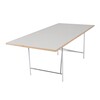 Richard Lampert - Eiermann 1 - Tafel excentriek - wit/eikenkant/onderstel chroom/incl. hoogteverstelling 3,5cm/180x90cm