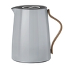 Stelton - Emma - Théière isotherme 1,0L - clair gris/bois de hêtre/brillant/dotée du système easy click