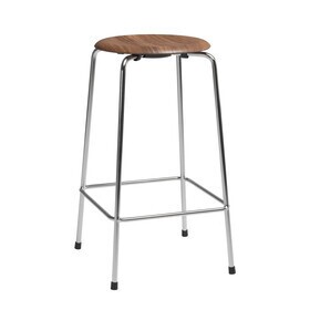 Fritz Hansen - High Dot™ Bar Stool Low Veneer 4 Legs